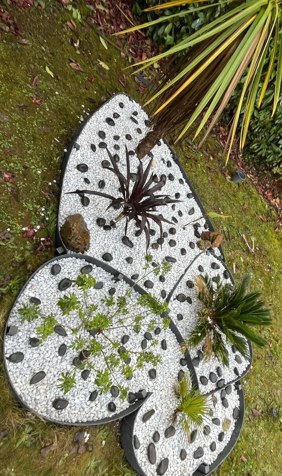 Création de jardin avec clôture rigide et pose de gazon en rouleau